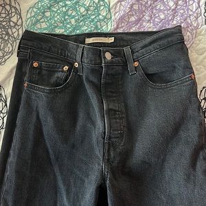 Levis ribcage boot cut jeans